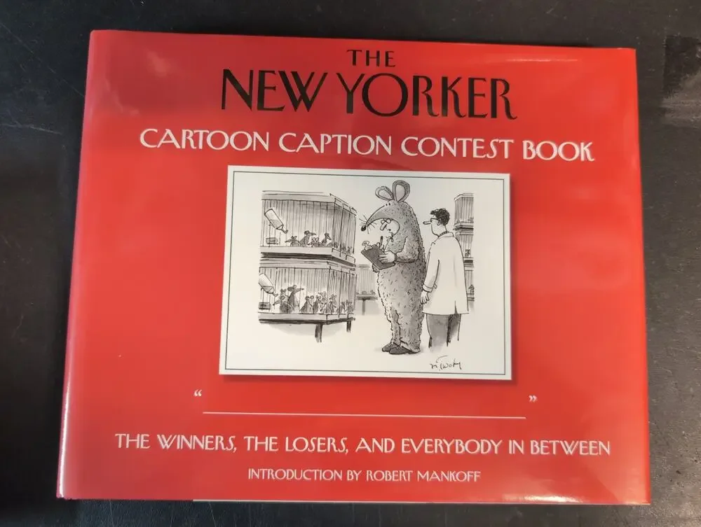 New Yorker Cartoon Caption Contest Book Signed By Robert Mankoff Auto